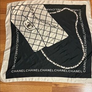 Black and White vintage Scarf